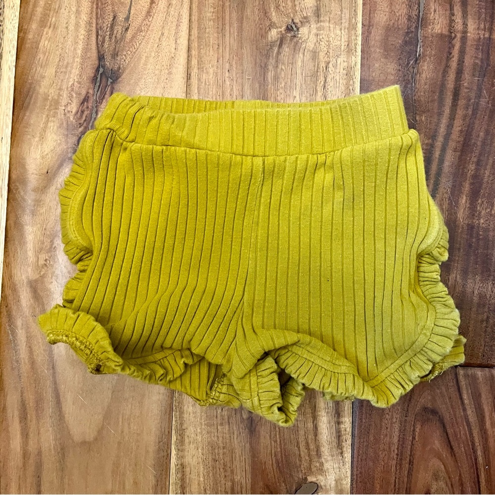 Organic Cotton Kate Quinn Ruffle Track Shorts
